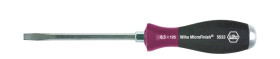 Wiha Wkrętak MicroFinish płaski z trzonem sześciokątnym na całej długości i masywnym kołpakiem stalowym 5,5 mm x 100 mm 5533055