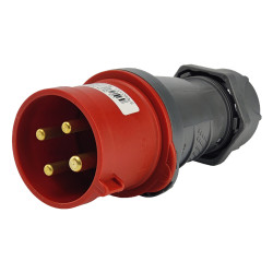 Wtyczka przenośna CEE 4P 32A VDE IP44 400V TP-Electric 3126-301-1601