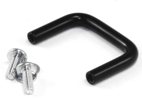 Handle, straight, steel, (L x H) 36.45 mm x 25.73 mm, black, 1427B2BK-1