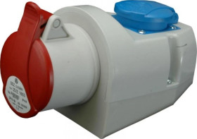 Gniazdo siłowe stałe 5P 16A/400V + 16A/230V IZVZ 1653