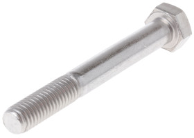 Śruba z łbem sześciokątnym gwint M8 65mm skok 1.25mm Stal nierdzewna Sześciokątny RS PRO