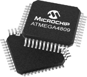 Mikrokontroler Microchip ATmega TQFP 32-pinowy Montaż powierzchniowy ATmega4809 48 Kb 8bit 20MHz EEPROM