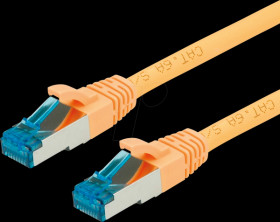 21991937 Patch cable Cat.6a S/FTP PIMF yellow 10m