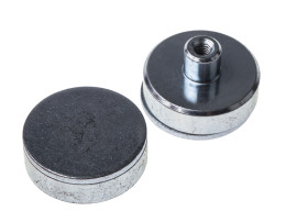 Magnes neodymowy, typ: Nadstawka, siła pociągowa: 200N, mocowanie: Otwór gwintowany M4, dł.: 14mm, gr.: 7mm