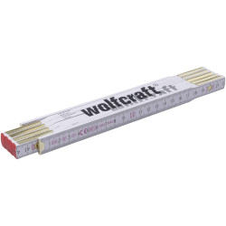 Wolfcraft 5227000 Yardstick 2m Durable Precision Measuring Tool