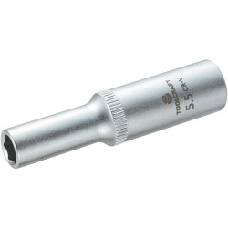 Toolcraft 1/4" Drive Long Reach Socket 5.5mm