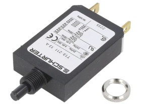 T13-211-13 Wyłącznik nadprądowy Iznam: 13A Uznam: 240VAC 28VDC SPST Bieguny: 1