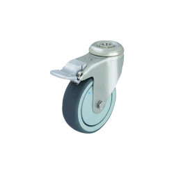 Blickle 574327 LKRXA-TPA 80G-11-FI S/Steel Light Duty Swivel Castor Ø 80mm