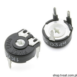 PT10LV10102A2020 Potentiometer 1k Ohm 10x12mm THT PIHER