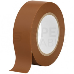 Taśma izolacyjna PVC 15mm x 10m ERKO brązowa