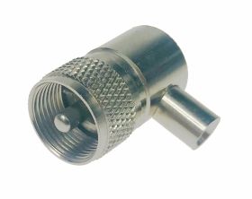 Wtyk UHF na RG58 - skręcany, kątowy