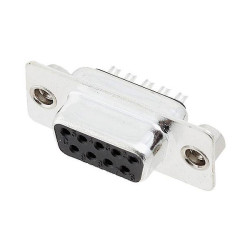 Encitech 2101-0181-11 DB09-SS-K D-Sub 9-pin Receptacle Solder Bucket