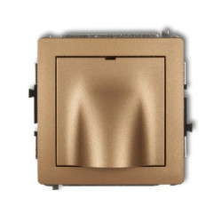 DECO Mechanizm wypustu kablowego złoty metalik 8DWPK