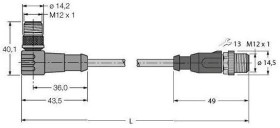 Turck 6441689 Złącze konfekcjonowane czujnika/aktuatora 1 szt.