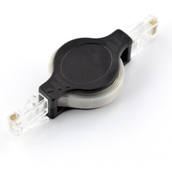 Przewód sieciowy Ethernet Patchcord zwijany 1m