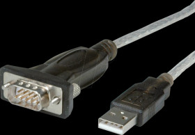 12.02.1163 USB converter, A plug to RS232, 1.8 m