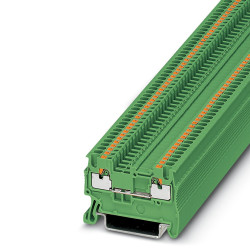 Blok zacisków przelotowych Phoenix Contact 3208129 poziomy: 1 PT 1 Zielony 500V 0.14mm², 1.5 mm² Wciskane IECEx/ATEX
