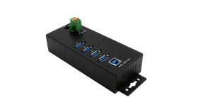 Exsys Ex-1186Hmvs-2 4-Portowy Koncentrator Usb 3.2 Gen 1 Z Ochroną...