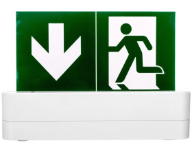 Oprawa awaryjna ARROW N LED 1W 3h jednozadaniowa + PU31,PU41 biała ARN/1W/E/3/SE/X/WH