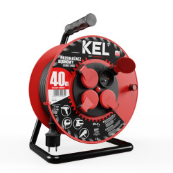 Przedłużacz bębnowy 3x1,5 OW 40M IP44 KEL W-97056 Plastrol