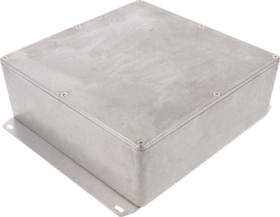 Aluminum die cast enclosure, (L x W x H) 188 x 188 x 67 mm, natural, IP54, 1590FF