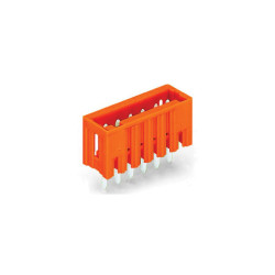 WAGO 734-232 2 Pole 3.81mm 10A MCS Vertical Male Header Closed Orange