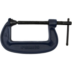 EISCO CH0938C G-Clamp, Drop Forged Steel - 100mm (4&quot;) Opening Capability