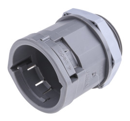 Łącznik do kanałów kablowych PMA gwint M32 32mm Złącze proste PA 6 IP66 Szary