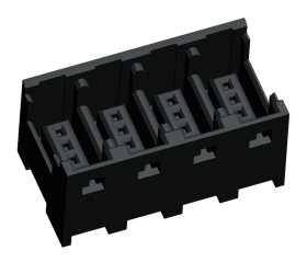 Złącze RITS 3-pinowe 4-rzędowe raster: 2.0mm Montaż na płytce drukowanej TE Connectivity