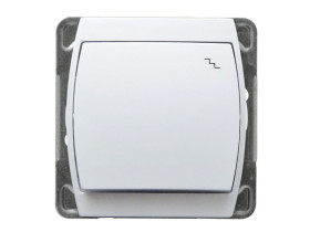 GAZELA Wyłącznik schodowy biały ŁP-3J/m/00 OSPEL