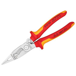 Knipex 13 96 200 SB VDE Multifunctional Installation Pliers&#x2B;Opening Spring 200mm