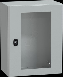 NSYS3D5425T Steel enclosure tspt door no mounting plate 500 x 400 x 250