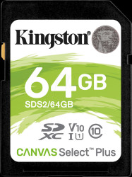SDS2/64GB SDXC memory card, 64 GB, Canvas Select Plus
