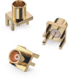 Złącze koncentryczne Montaż powierzchniowy Żeński 50Ω typ złącza Złącze MCX 6GHz Lutowane