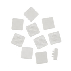 Nasadka na Tact Switch 12x12x7,3mm, kwadratowa (biała) - 10 szt.
