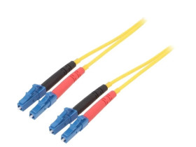 Patch cord światłowodowy LC/UPC,z obu stron 1m żółty Gold G-LC-LC-S-001.0-DX-D-18-Y