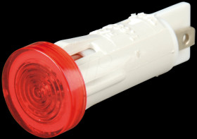 1.69.507.117/1301 Indicator, 230 V, neon bulb, 10 mm, round, red