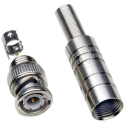 TruComponents 160837 BNC connector Plug, straight 50 &#x3A9;