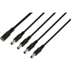 TRU COMPONENTS TC-13232712 DC connector socket-plug 5.5mm 2.1mm 41.2cm 1pc