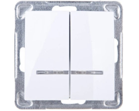 IMPRESJA Łącznik świecznikowy z podświetleniem biały ŁP-2YS/m/00