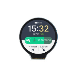 Płytka rozwojowa RP2350 z okrągłym LCD 1.28″ 240×240 - Waveshare 28986