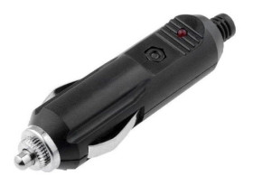 Wtyk zapalniczki samochodowej z bezpiecznikiem i LED 12V
