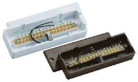 Rozdzielacz zacisków, Listwa zaciskowa, do użytku z: Przewodowe i hybrydowe systemy alarmowe Terxon