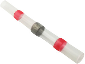 Solder connector with heat shrink insulation, 0.5-1.0 mm², AWG 22 to 18, red, 40 mm, 2011C399