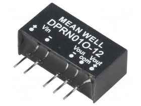 Przetwornica DC/DC 1W 45, 6-52, 8VDC 12VDC SIP6 THT DPRN01O-12