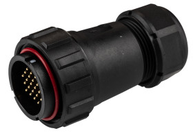 Złącze wielostykowe przemysłowe 24-pinowe Montaż na kablu Wtyczka RS PRO