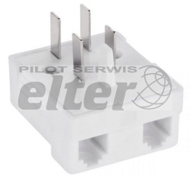 Przejście telefoniczne Wtyk WT4 - 2x Gniazdo RJ11