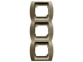 GAZELA Ramka 3 potrójna pionowa satyna R-3JV/16 OSPEL