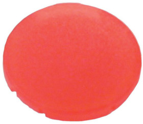 Button lens, round, red, 216442