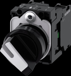 3SU1100-2BF60-1MA0 Complete toggle switch, 1 NO + 1 NC, 2 positions O-I, latching